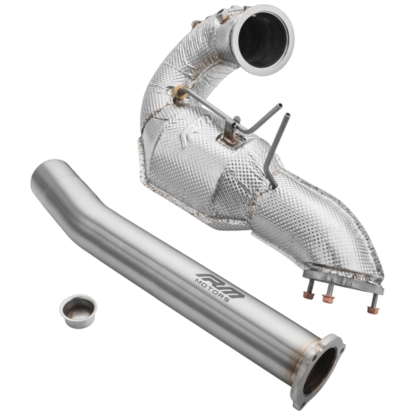 RM Motors Downpipe set AUDI A7 Sportback 3.0 TDI +Heat Shield MS