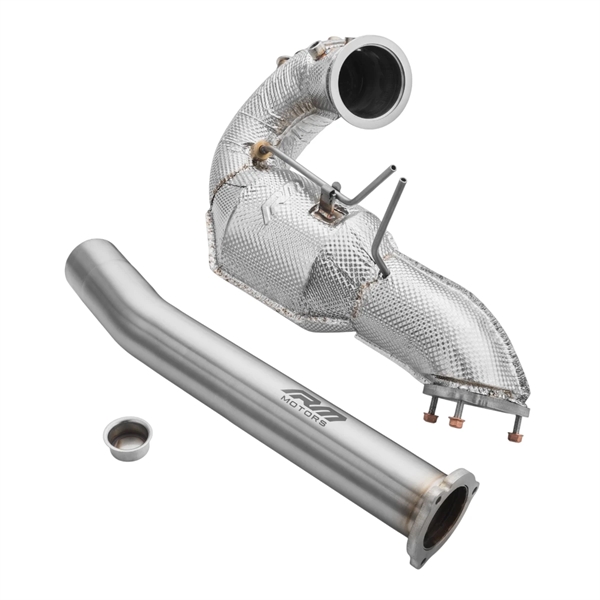 RM Motors Downpipe Set Audi Q5 3.0 TDI +Heat Shield EURO 6