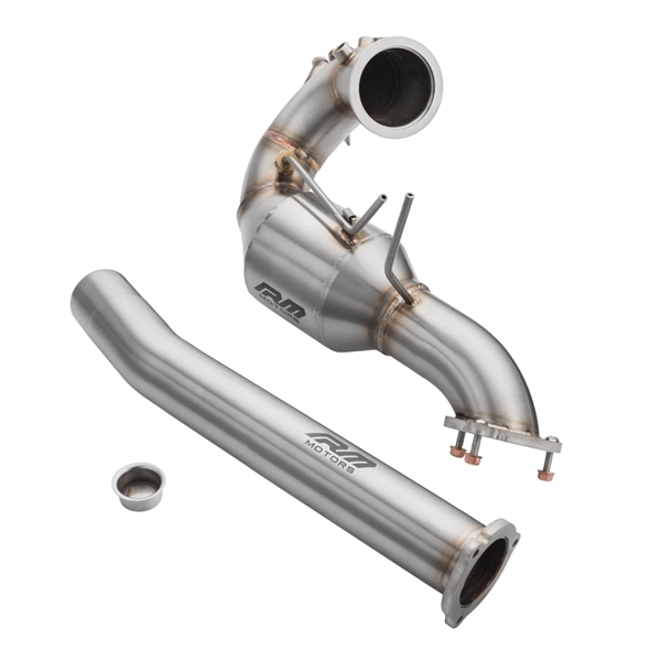 RM Motors Downpipe Set Audi Q5 3.0 TDI MS without (Silencer & Heat Shield)