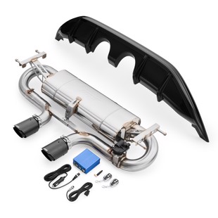 RM Motors Mazda MX-5 ND Exhaust Silencer Complete With Splitter, With Valve, Tip - 3