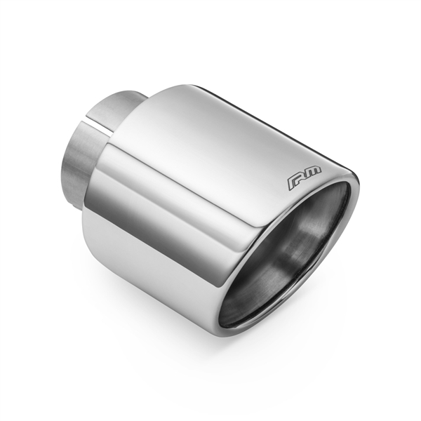 RM Motors Polerat Rostfritt Stål Rakt Tip KSZP/DK, Inloppsdiameter - 50 mm, Tipdiameter - 101 mm med Klämma