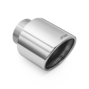RM Motors Polerad Rostfri Stål Tip KSZP/DP, Inloppsdiameter - 50 mm, Tipdiameter - 101 mm med Klämma