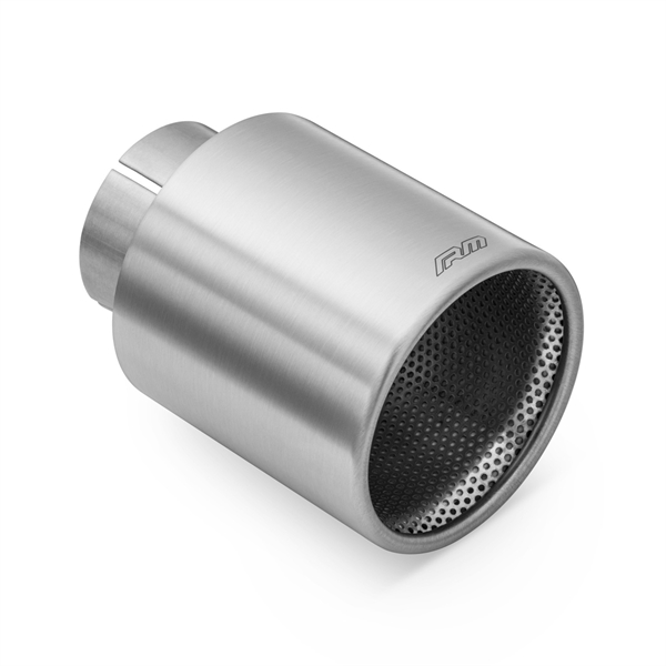 RM Motors Satin Rostfritt Stål Avgastips KPZS/DP, Inloppsdiameter - 50 mm, Tippdiameter - 101 mm med Klämma