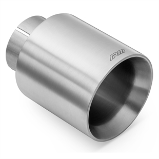 RM Motors Satin Rostfritt Stål Avgastopp KPCS/DS, Inloppsdiameter - 50 mm, Tipdiameter - 101 mm Med Klämma