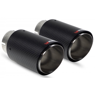 Scorpion Twin 90mm Carbon Fibre Ascari Trim - Audi RS3 - Ascari