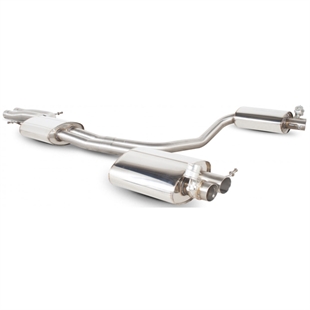 Scorpion Resonated Half System Inc Active Exhaust Valve - Audi RS4 - OE Fitment