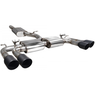 Scorpion Resonated CAT/GPF-Back System & Electronic Valves - Audi S3 - Daytona Ceramic