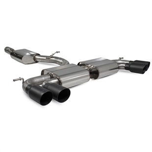 Scorpion Resonated CAT/GPF-Back System Without Valves - Audi S3 - Daytona Ceramic