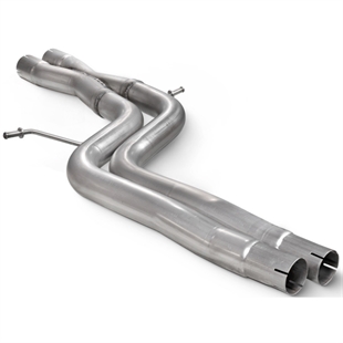 Scorpion Original Centre Silencer Delete With X-Pipe - Audi S4