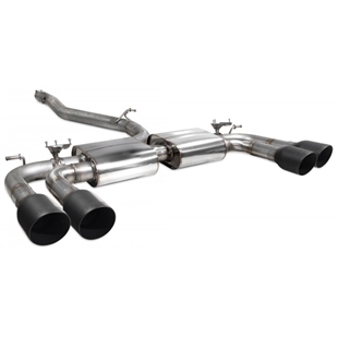 Scorpion Non-Resonated CAT/GPF-Back System With Valves - Audi S3 - Daytona Ceramic
