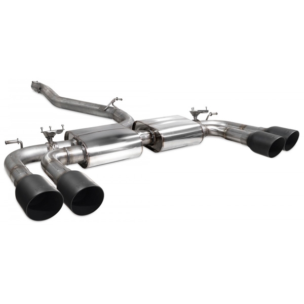Scorpion Non-Resonated CAT/GPF-Back System With Valves - Audi S3 - Daytona Ceramic