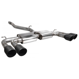 Scorpion Non-Resonated CAT/GPF-Back System Without Valves - Audi S3 - Daytona Ceramic