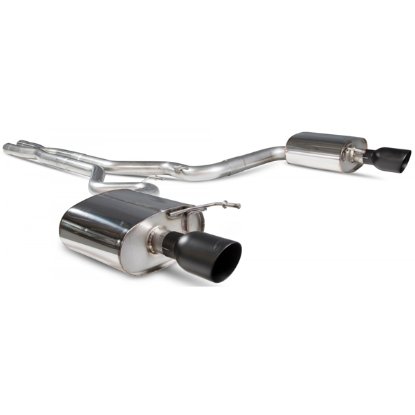 Scorpion Non-Resonated Cat-Back System - Ford Mustang - Daytona Ceramic