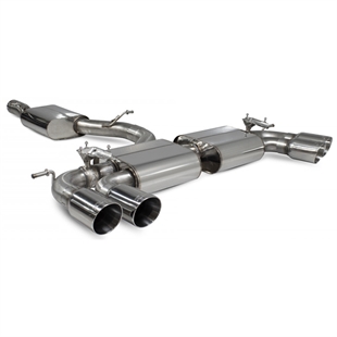 Scorpion Resonated Cat/GPF Back System & Electronic Valves - VW MK7.5 Golf R - Daytona