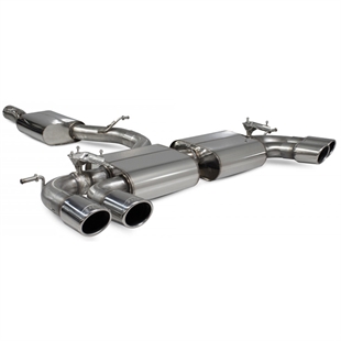 Scorpion Resonated Cat/GPF Back System & Electronic Valves - VW MK7.5 Golf R - Monaco