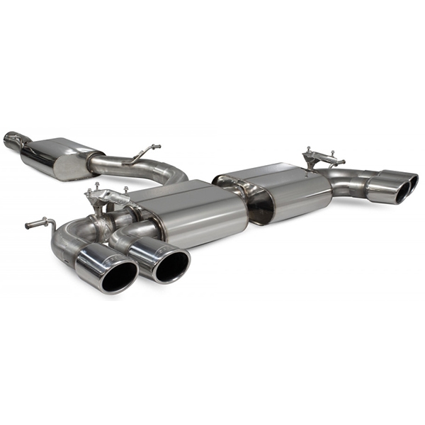 Scorpion Resonated Cat/GPF Back System & Electronic Valves - VW MK7.5 Golf R - Monaco