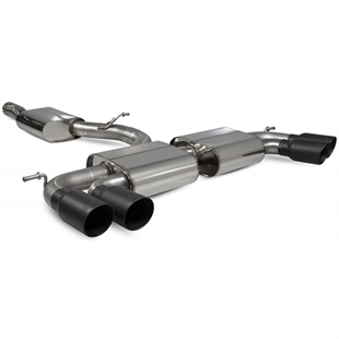 Scorpion Resonated Cat/GPF Back System Non Valved - VW MK7.5 Golf R - Daytona Ceramic