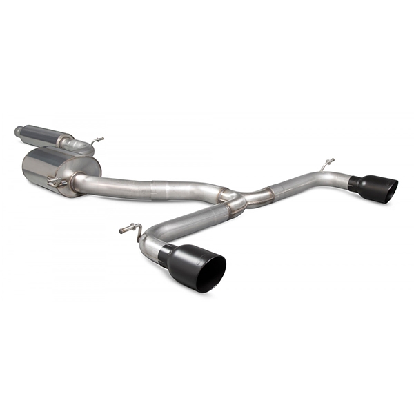 Scorpion Resonated GPF-Back System - VW MK7.5 Golf GTI (TCR & GPF Models) - Daytona Ceramic