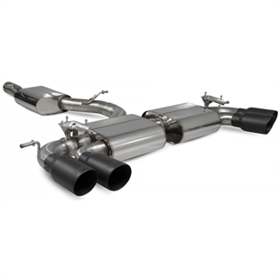 Scorpion Resonated Cat/GPF Back System & Electronic Valves - VW MK8 Golf R - Daytona Ceramic