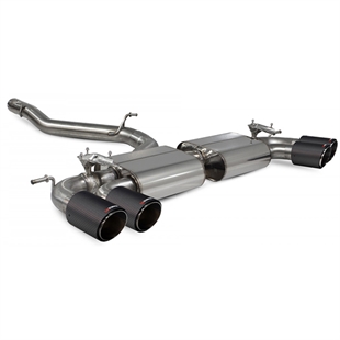 Scorpion Non-Resonated Cat/GPF Back System with Electronic Valves - VW MK7.5 Golf R - Ascari