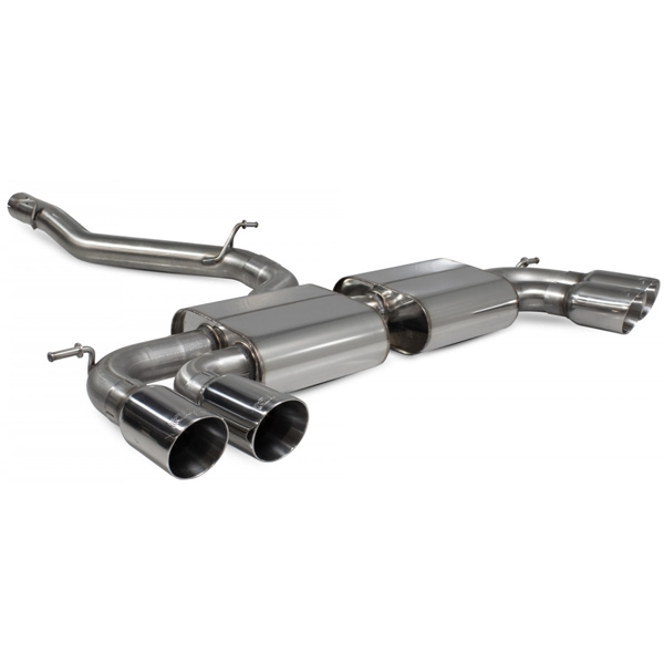 Scorpion Non-Res Cat/GPF Back System Non Valved - VW MK8 Golf R - Daytona