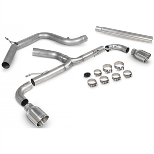 Scorpion Non-Resonated Predator Cat-Back System - VW Scirocco R - Daytona