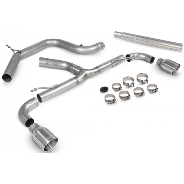 Scorpion Non-Resonated Predator Cat-Back System - VW Scirocco R - Daytona