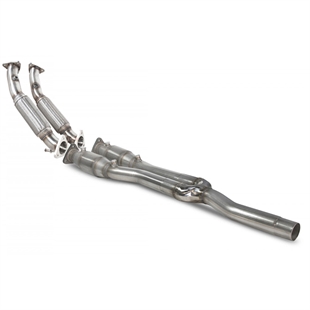 Scorpion Twin High Flow Sports Catalyst - VW MK5 Golf R32