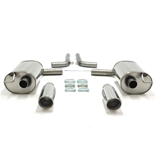 TA Technix Duplex Rostfritt Stålsystem 1x100mm Vänster+Höger Audi A6 Allroad 4FH-C6