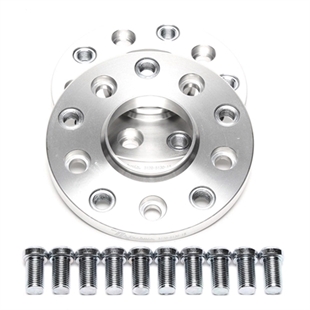 TA Technix Hjuladapter Sats BMW till Porsche/VW, silver, modell 1545689, inkluderar 2 adapterplattor och skruvar.