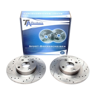 TA Technix Sport Bromsskivesats, Bakaxel Mazda 323 F VI (BJ)