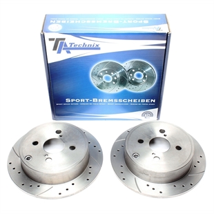 TA Technix Sport Bromsskivesats, Bakaxel Toyota Corolla (ZZE12_, NDE12_, ZDE12_)