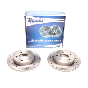 TA Technix Sport Bromsskivesats, Bakaxel Mazda 3 Typ BK