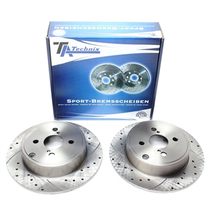TA Technix Sport Bromsskivesats, Bakaxel Toyota Corolla (ZZE12_, NDE12_, ZDE12_)