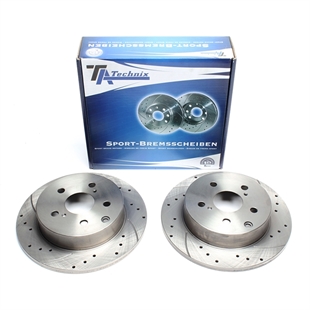 TA Technix Sport Bromsskivesats, Bakaxel Toyota RAV 4 III
