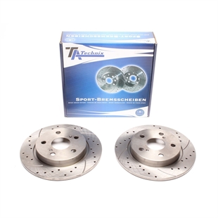 TA Technix Sport Bromsskivesats, Bakaxel Toyota Auris (NRE15, ZZE15, ADE15, ZRE15, NDE15)