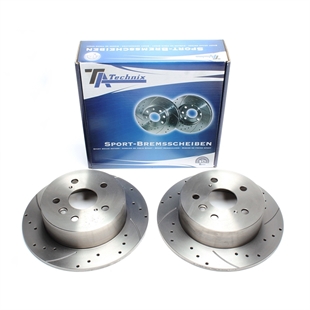TA Technix Sport Bromsskivesats, Bakaxel Toyota Camry Notchback Typ XV4