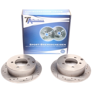 TA Technix Sport Bromsskivesats, Bakaxel Mitsubishi Lancer Notchback (CY/Z_A)