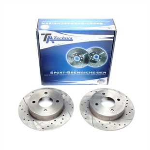 TA Technix Sport Bromsskivesats, Bakaxel Nissan Micra II (K11)