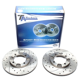 TA Technix Sport Bromsskivesats, Framaxel Mitsubishi Lancer IV Saloon (C6_A)