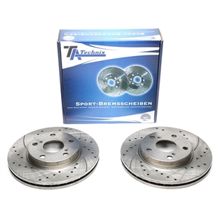 TA Technix Sport Bromsskivesats, Framaxel Toyota Auris E15J, E15UT