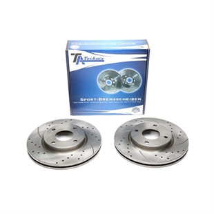 TA Technix Sport Bromsskivesats, Framaxel Nissan Cube (Z12)