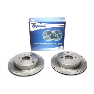 TA Technix Sport Bromsskivesats, Bakaxel Nissan Pathfinder III (R51)