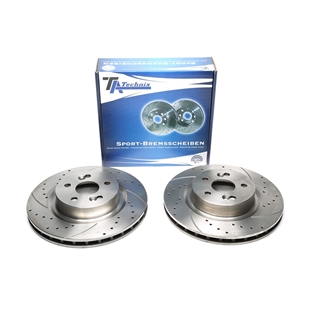 TA Technix Sport Bromsskivesats, Framaxel Renault Clio III (R)