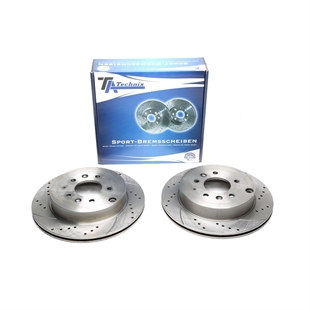 TA Technix Sport Bromsskivesats, Bakaxel Mazda CX-7 (ER)