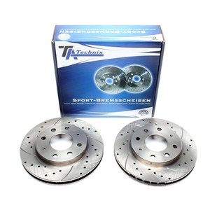 TA Technix Sport Bromsskivesats, Framaxel Mitsubishi Santamo