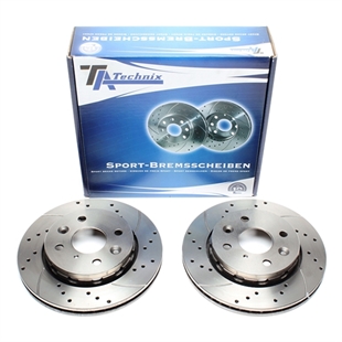 TA Technix Sport Bromsskivesats, Framaxel Kia Sephia (FA)