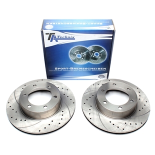 TA Technix Sport Bromsskivesats, Framaxel Toyota Land Cruiser 90 (_J9_)