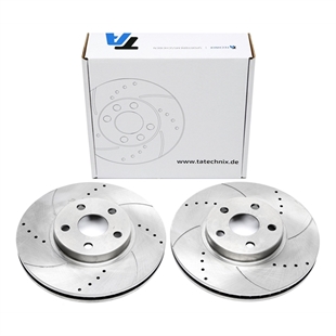 TA Technix Sport Bromsskivesats, Framaxel Toyota Celica ZZT23