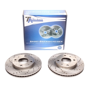 TA Technix Sport Bromsskivesats, Framaxel Hyundai Coupe (RD)
